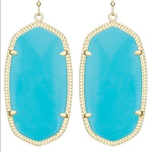 Kendra Scott Danielle Earrings - Turquoise & Gold